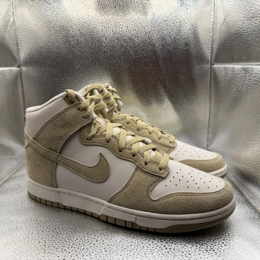 Size 10.5 Nike Dunk Hi‎ Retro PRM Phantom/Limestone-Sail Mens Shoes DQ7679-001